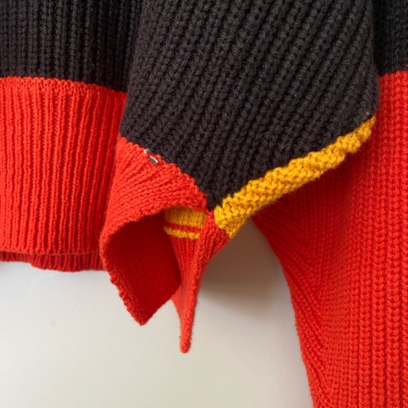 SINCERELY JULES color-block cable knit sweater NWOT - Picture 3 of 5